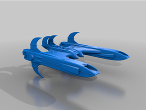 centauri balvarian carrier v2 armada babylon 5 babylon5 3d print model - Mito3D