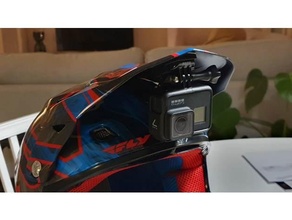 fly f2 helmet gopro camera mount attachment fpv 3d print model - Mito3D