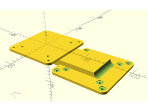 parametric vesa mount adjuster adapter 3d print model - Mito3D