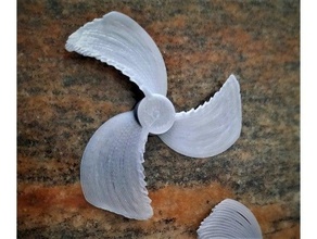 50mm elica propeller portable nebulizator helical gears helix 3d print model - Mito3D