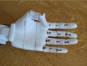 articulado mão remixar dedos dedo juntas plástico robô 3d print model - Mito3D
