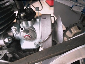 ciclo mbk Peugeot bo ar venturi carboidrato 15 dellorto estilo caixa carburador boite filtro 3d print model - Mito3D