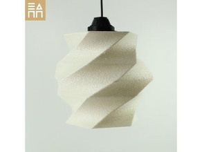 flowing lampshade decor lamp shade light 3d print model - Mito3D