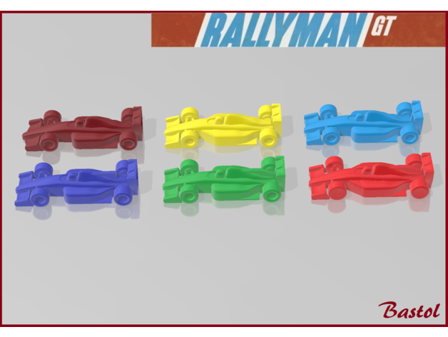 6 differents formule 1 modèles voiture formula1 course rallyman gt 3D print model - Mito3D