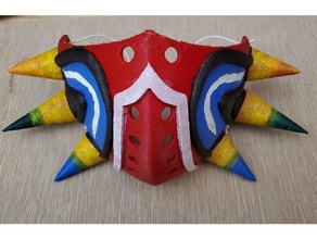 Majora'nın ppe maske ölçekli dilimlenmiş baskı kovid covid 19 covid19 covidmask majora nın maskesi Majoras 3d print model - Mito3D