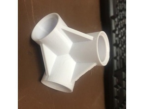 pvc 3 angle joints fitting 3d print model - Mito3D