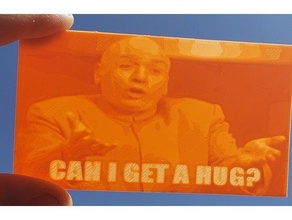 dr evil hug business card 3d print model - Mito3D