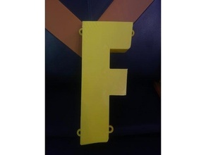 fortnite ligero cubierta carcasa funda puerta accesorio juego azar colgar percha lámpara logo pared 3d print model - Mito3D