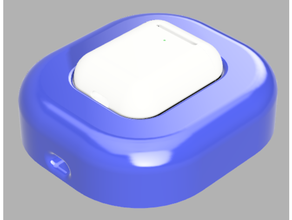 airpods fili base caricabatterie qi 3d print model - Mito3D
