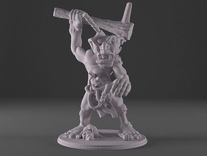 kahraman bashy zombi trol 1 2 28mm 32mm dnd Zindanlar ejderhalar fantezi kahramanca ölçek minyatür eski çekiç masaüstü Warhammer 3d print model - Mito3D