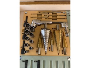 bit holder 2 - miscellanea diy drill woodworking tools 3d print model - Mito3D