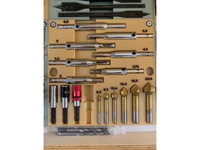 bit holder 4 - miscellanea diy drill woodworking tools 3d print model - Mito3D