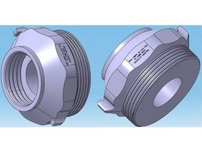 msa comfo classic 40mm nato rd40x1 7 adapter en148-1 filter gasmask adaptor gas mask rd40 stanag 4155 3d print model - Mito3D