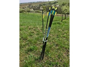 simple arrows holder archery equipment tools bow arrow 3d print model - Mito3D
