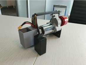 rc starter motor - battery holder 3d print model - Mito3D