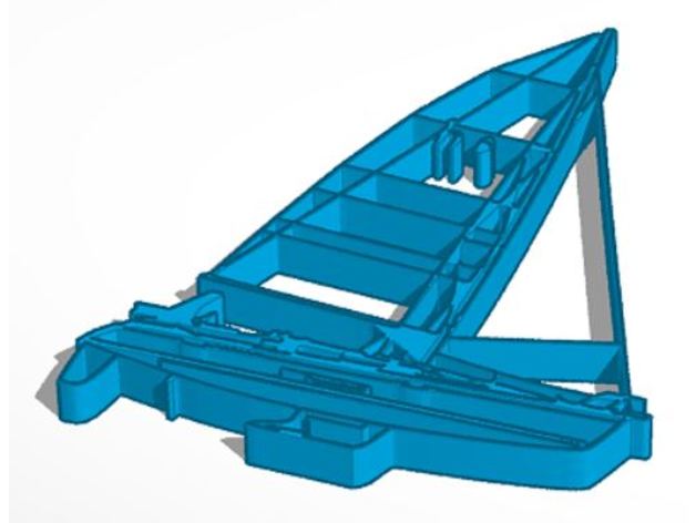 cazador 36 barco velero 3D print model - Mito3D