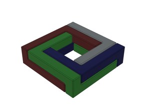 hanayama cube ready chain puzzle 3d print model - Mito3D