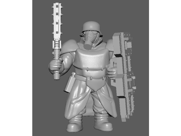 mechanized ogre 40k dkok imperial guard kreig ogryn warhammer 3D print model - Mito3D