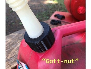 rubbermaid gott blitz replacement gas nut screw cap gaslands gasoline 3d print model - Mito3D