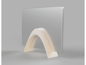futuristic stand ipad pro minimal space age tablet 3d print model - Mito3D