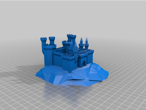 customized grand castle generator 3d print model - Mito3D