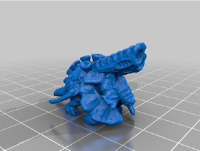 epic scale 6mm space bug large seed slinger epic40k tyranid tyranids 3d print model - Mito3D