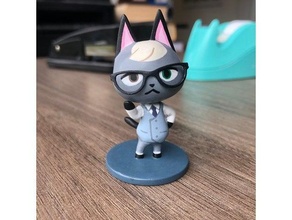 Raymond animal cruzando gato figura Nintendo 3d print model - Mito3D