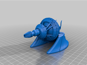 geonosiano sônica canhão torre Estrela guerras legião 3d print model - Mito3D
