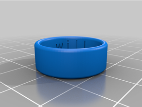 personalizado anillo borde 3d print model - Mito3D