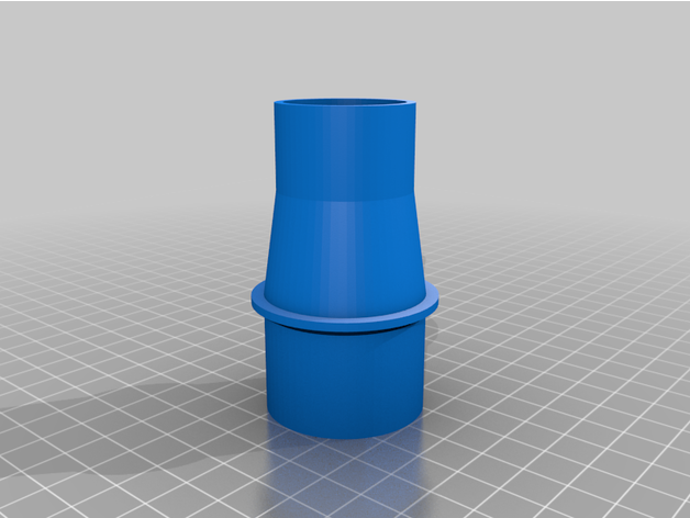 customized vacuum hose adapter 3D print model - Mito3D