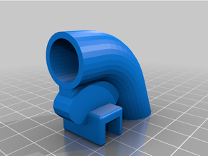 filet a6 a8 incliné tube filament guider 3d print model - Mito3D