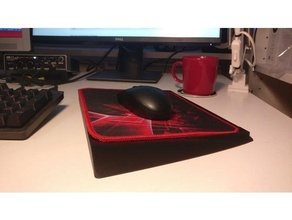 tilted mouse pad ergonomic health 3d print model - Mito3D