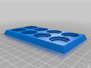 angepasst parametrisch Miniatur Gaming Bewegung Tablett Lager 3d print model - Mito3D