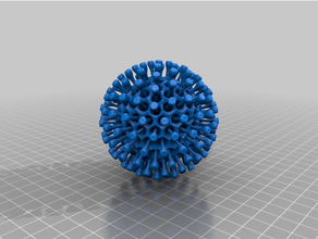 spikes sphere 3d print model - Mito3D