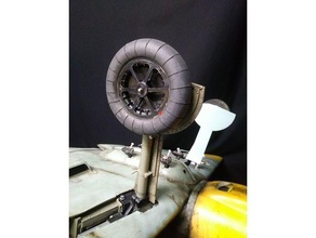 1 6th scale messerschmitt bf-109 wheel 3d print model - Mito3D