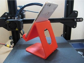 smartphone stand 3dprinted base diy phone red holder tablet 3d print model - Mito3D