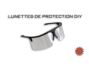 koruyucu Gözlük 3d baskı kovid covid 19 lunettes koruma 3d print model - Mito3D