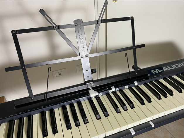 proel music stand m-audio keystation digital piano maudio midi sheet rsm600 3D print model - Mito3D