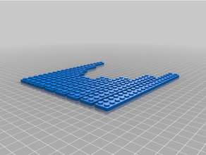 Lego uyumlu uzun tabaklar tuğla 3d print model - Mito3D