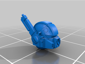 gue'ron'vesa - techmarine upgrade kit helmets space marine tau warhammer 3d print model - Mito3D