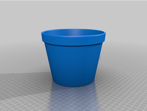 customized flowbruher pot - classic style 3d print model - Mito3D