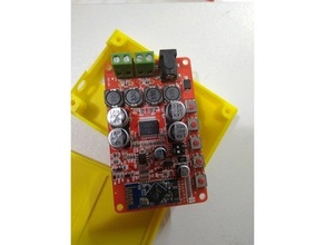 muhafaza tda7492p kulaklık kriko güç buton 3d print model - Mito3D