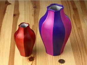 fleur vase 001 3d print model - Mito3D