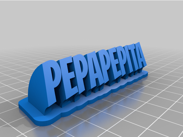 llavero pepapepita 2 personalizado 3D print model - Mito3D