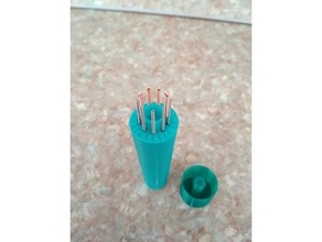 nozzle cleaning needle case 3d print model - Mito3D