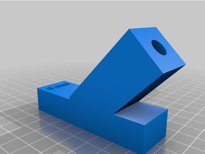 customized parametric angledtest drill jig 3d print model - Mito3D