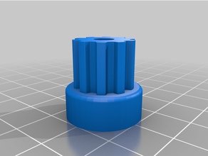 customized param1etric pulley - lots tooth profiles 3d print model - Mito3D