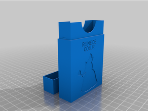 vil coberta cartão reine Coeur personalizado 3d print model - Mito3D