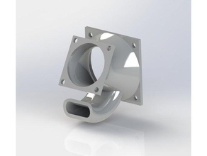 2in1 e3dv6 fan 4040 cooling duct nozzle 3d print model - Mito3D