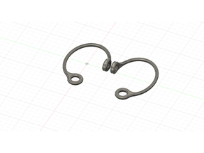 airpods orelha clipes 3d print model - Mito3D
